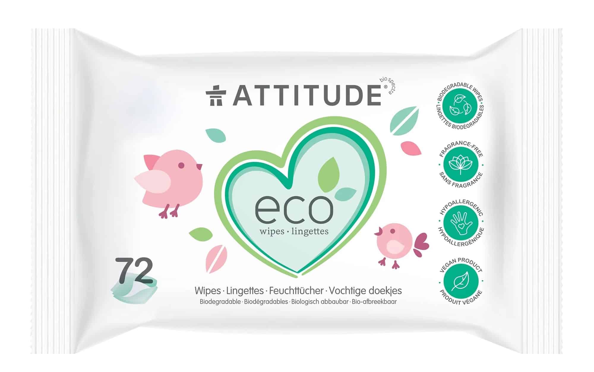 ATTITUDE wipes baby